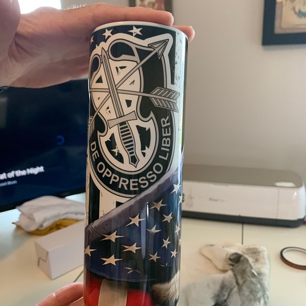 Special Forces 20 oz stainless tumbler