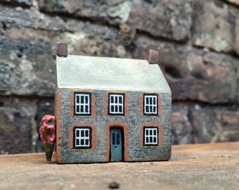 Custom Order - Your Miniature Home Handcrafted in Clay and Painted in Acrylics