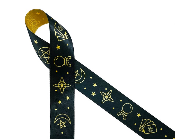 Wizard Ribbon in Stripes of Burgundy and Gold Ideal for Gift - Etsy