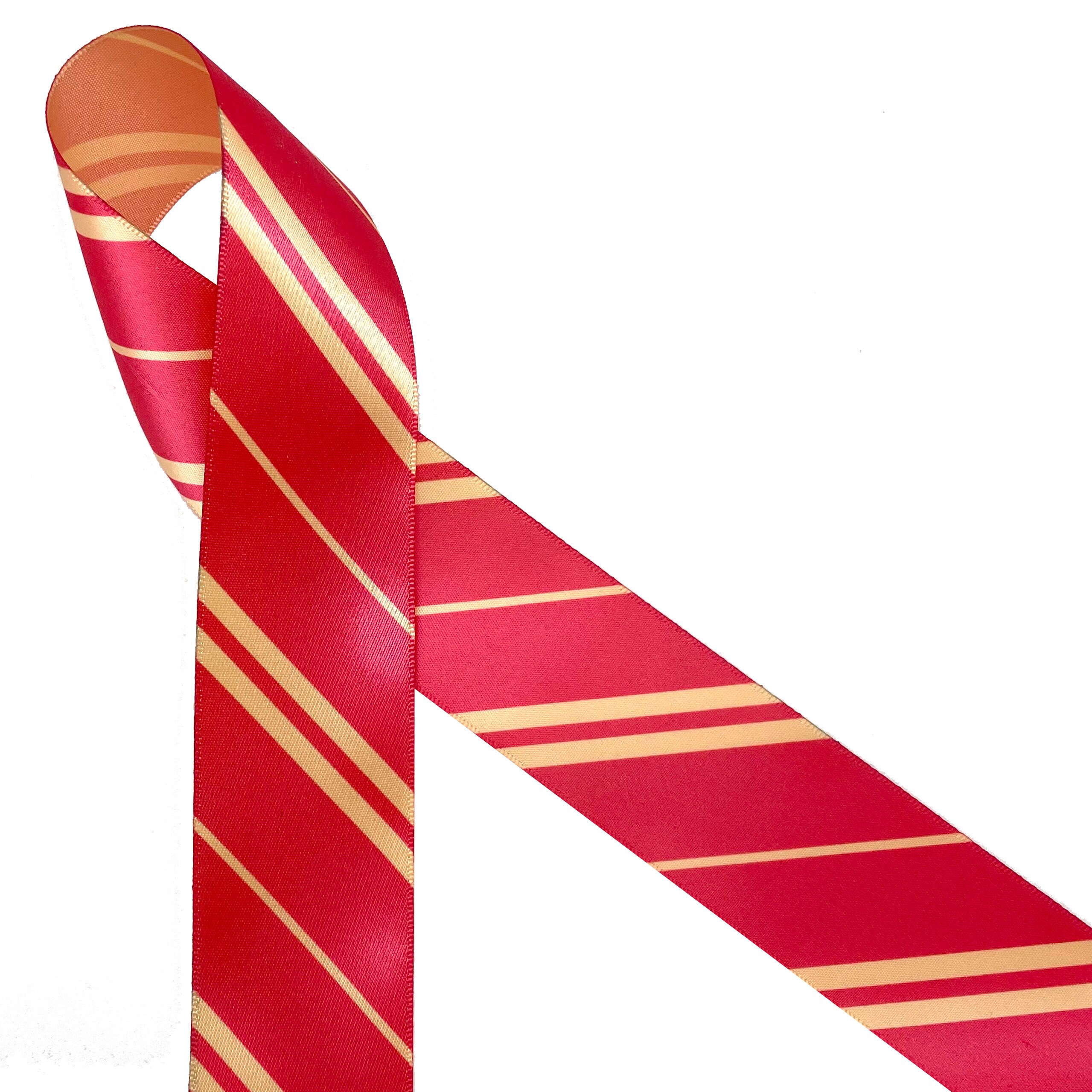Wizard Gryffindor Hogwarts ribbon Stripes of red and gold for Etsy