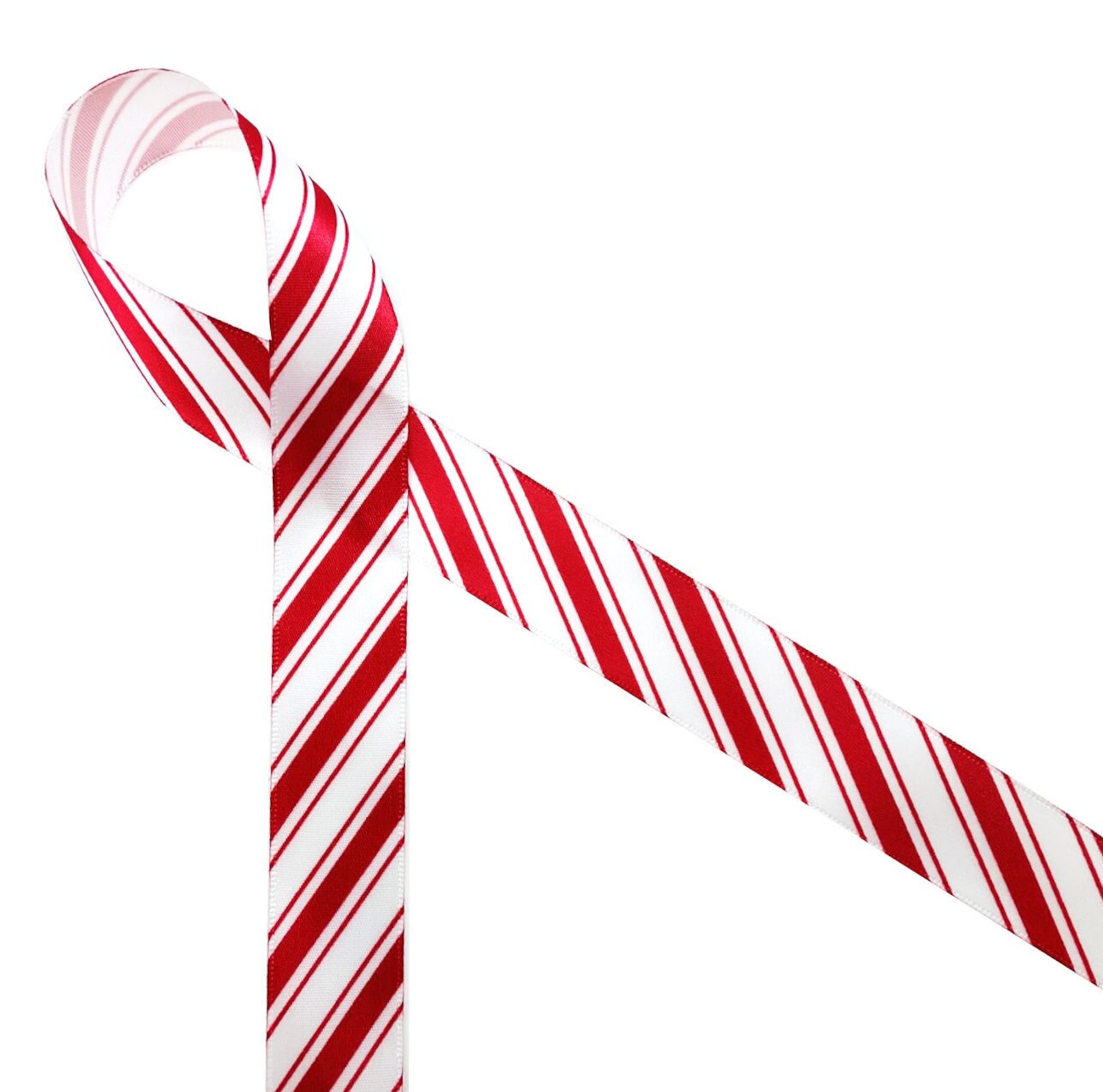 Candy Cane Stripe Ribbon Ideal for Christmas Party Decor Etsy