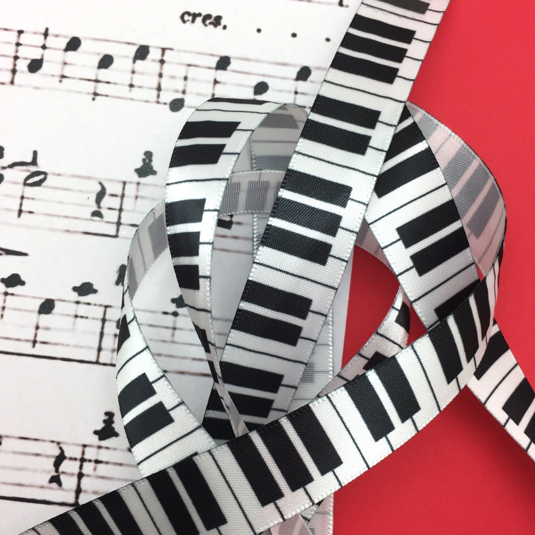 Concert Hand Ribbon Music Keyboard Ribbon For, Musicians, Teachers, Gift Wrap, Party Favors ...