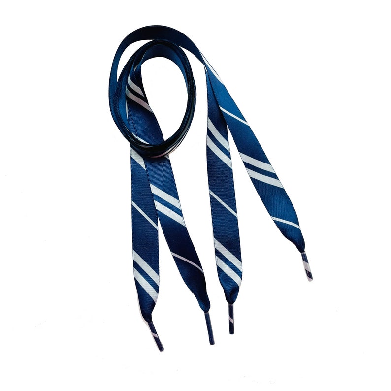 wedding sneaker junkie dance team Harry Potter in 36 and 44 lengths Satin Shoelaces Ravenclaw print ideal for hip hop cheerleading