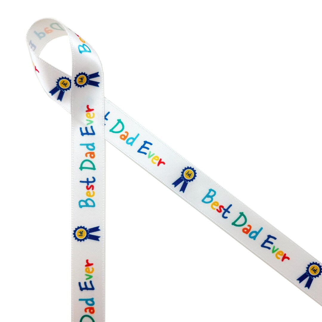 Father's Day Ribbon Best Dad Ever for Father's Day Gifts, Gift Wrap ...