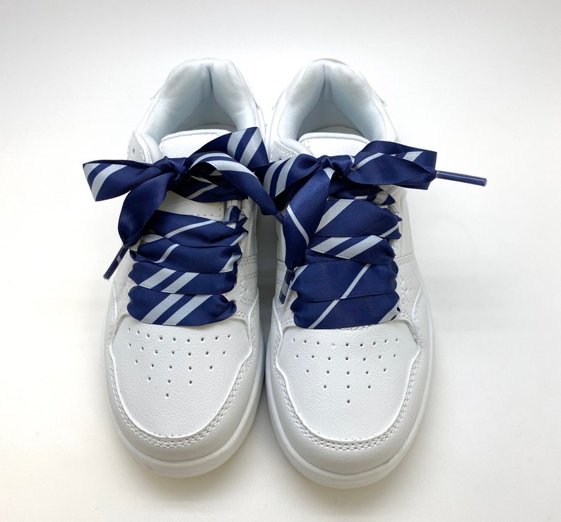 wedding sneaker junkie dance team Harry Potter in 36 and 44 lengths Satin Shoelaces Ravenclaw print ideal for hip hop cheerleading