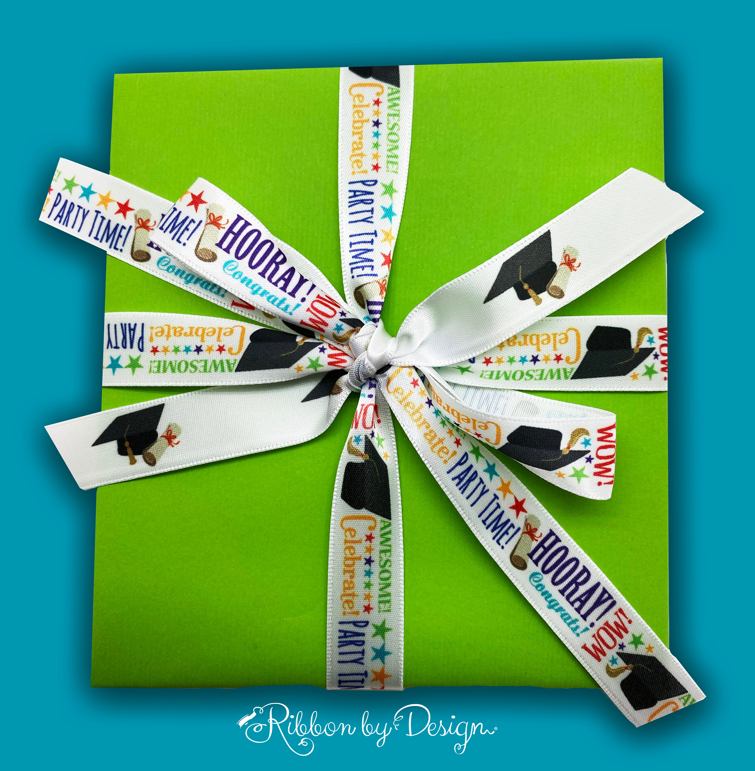 Graduation Ribbon With Caps and Diploma Ideal for Party Favors, Gift ...