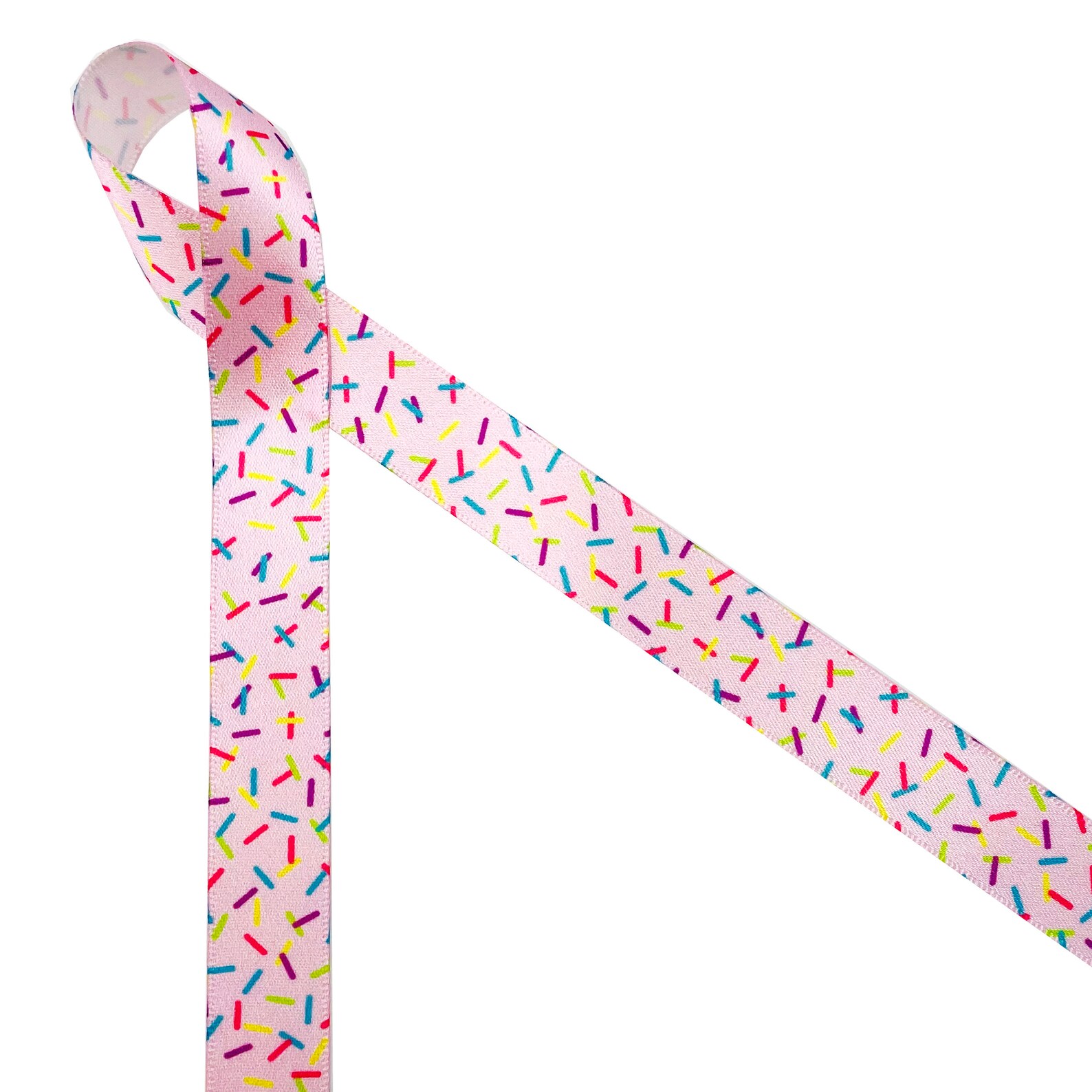 Sprinkle Ribon Sprinkles Ribbon in Pink or Blue Fun for Birthdays, Gift Wrap, Party ...