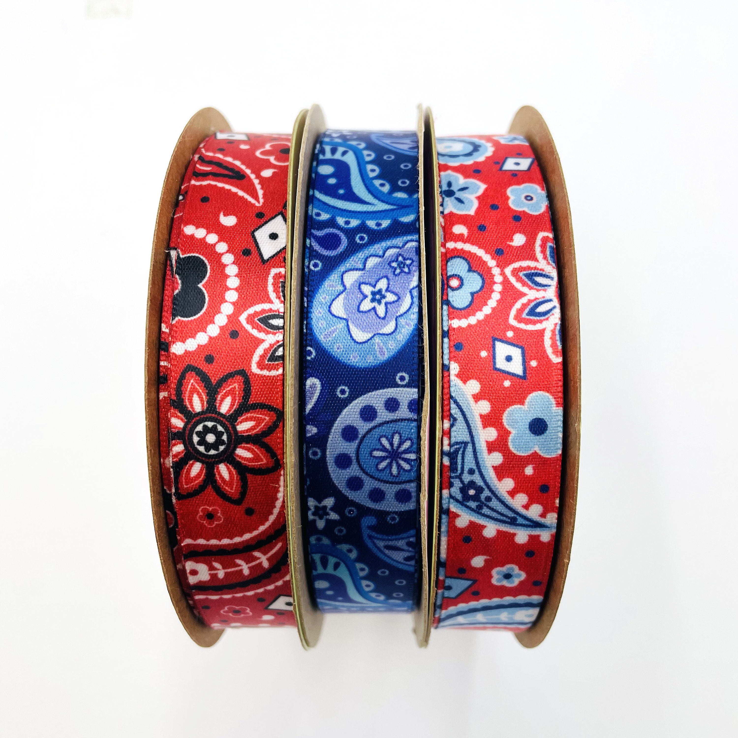 Paisley Bandana Ribbon in for Summer, 4th of July, Patriotic, Country ...