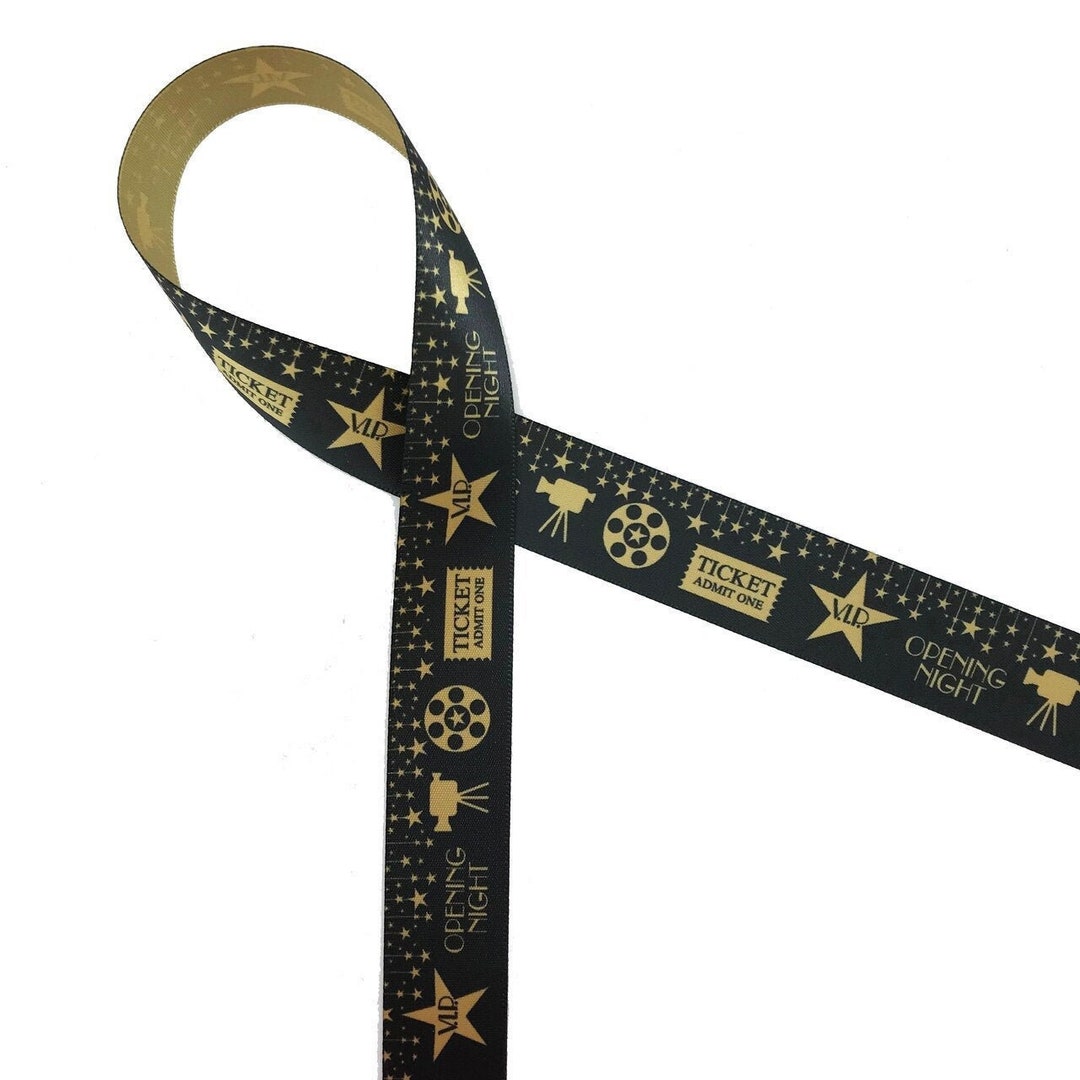 Movie Night Ribbon Ideal for Movie Parties, Outdoor Movies, Movie