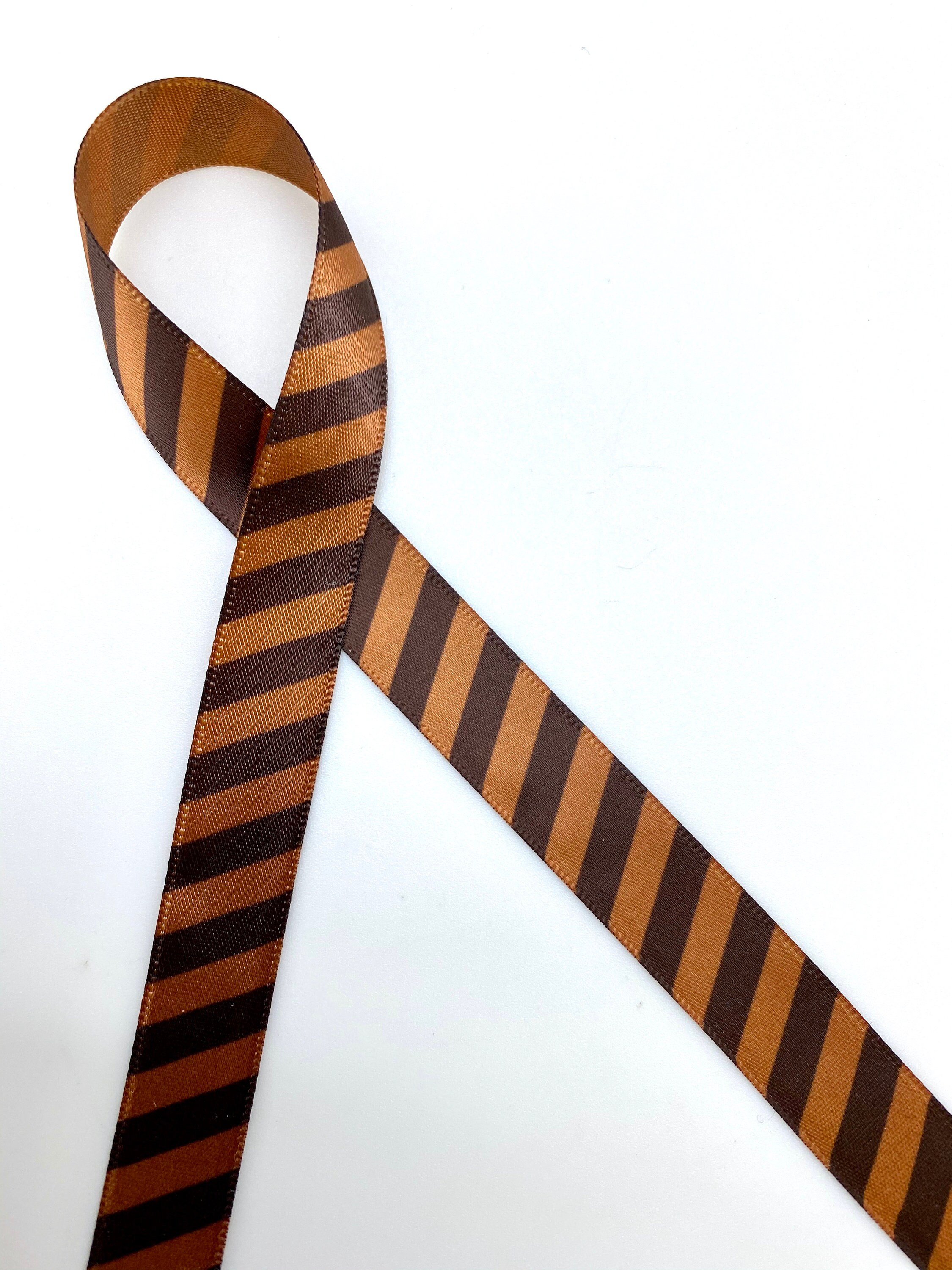 Codolested Ribbon Chocolate stripe ribbon for chocolate lovers gift wrap | Etsy