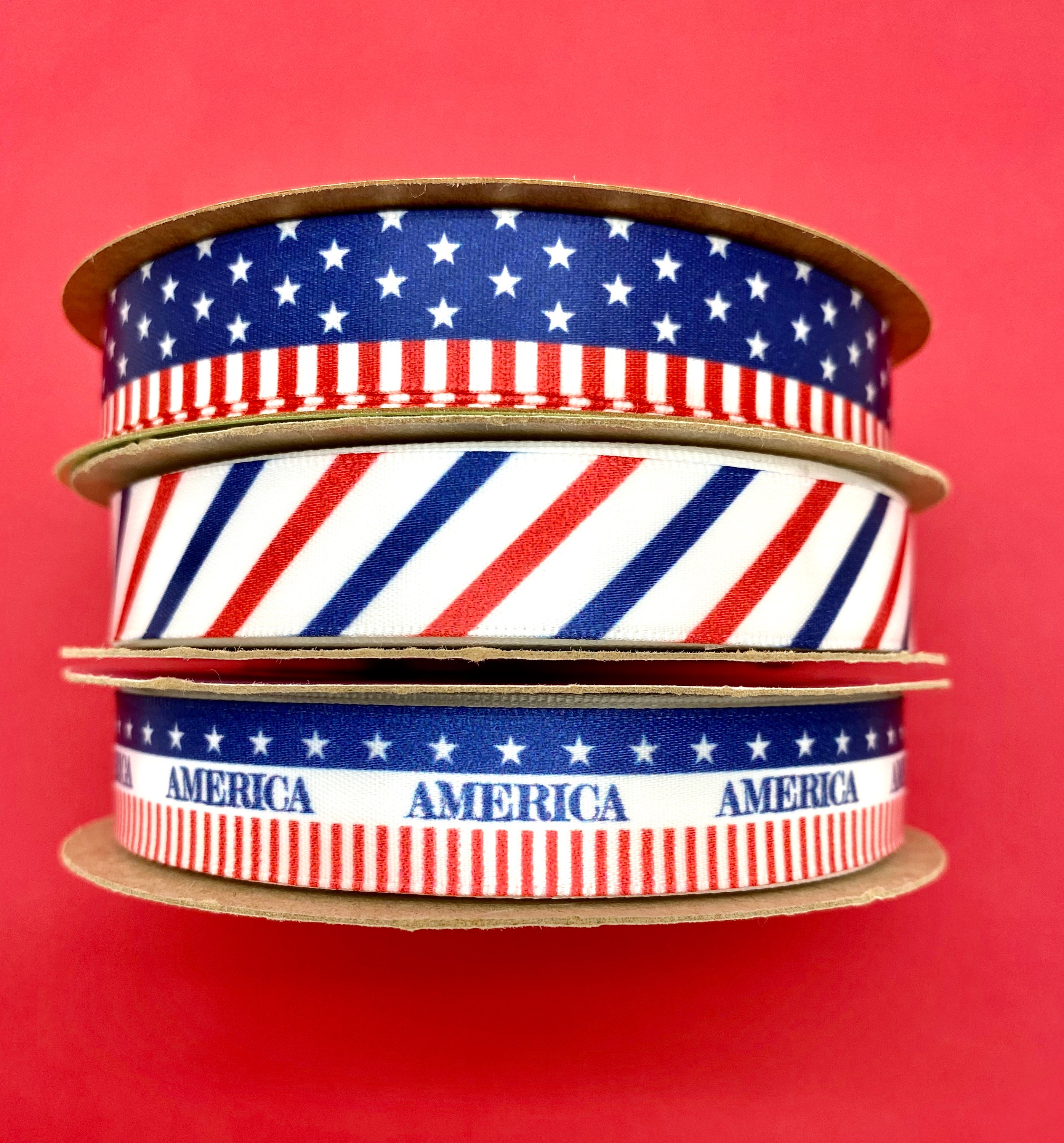 American Flag Ribbon for Americana, Patriotic, 4th of July, Party ...