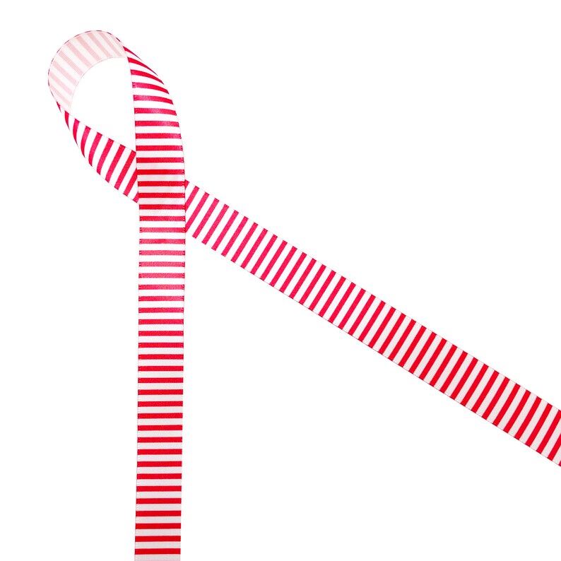 candy shops printed on 58 white satin sweets tables gift wrap Pinstripe ribbon in pink or red for Valentine/'s Day party favors cookies