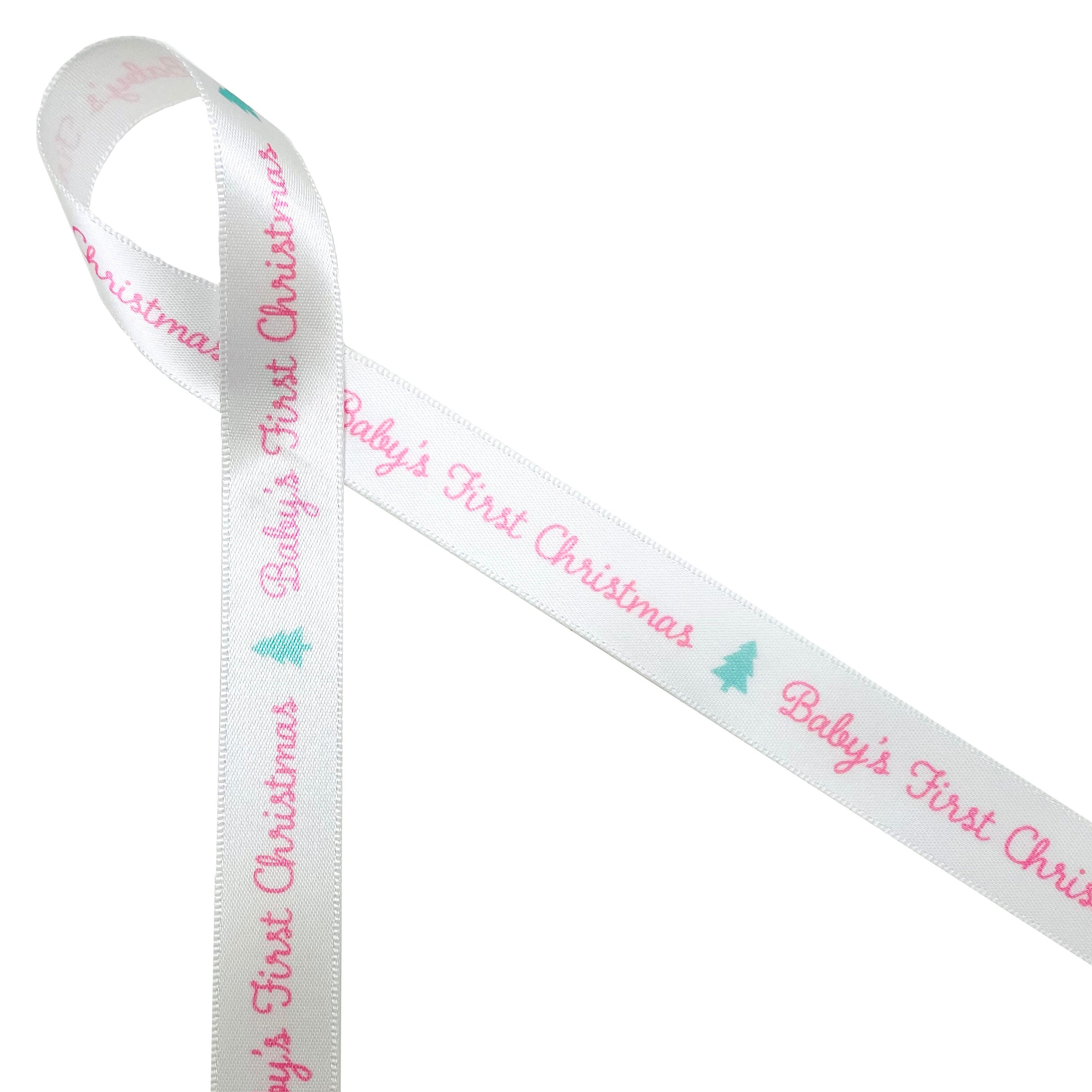 Pastel Rainbow stripes printed on 1.5white single face satin ribbon, 10  Yards