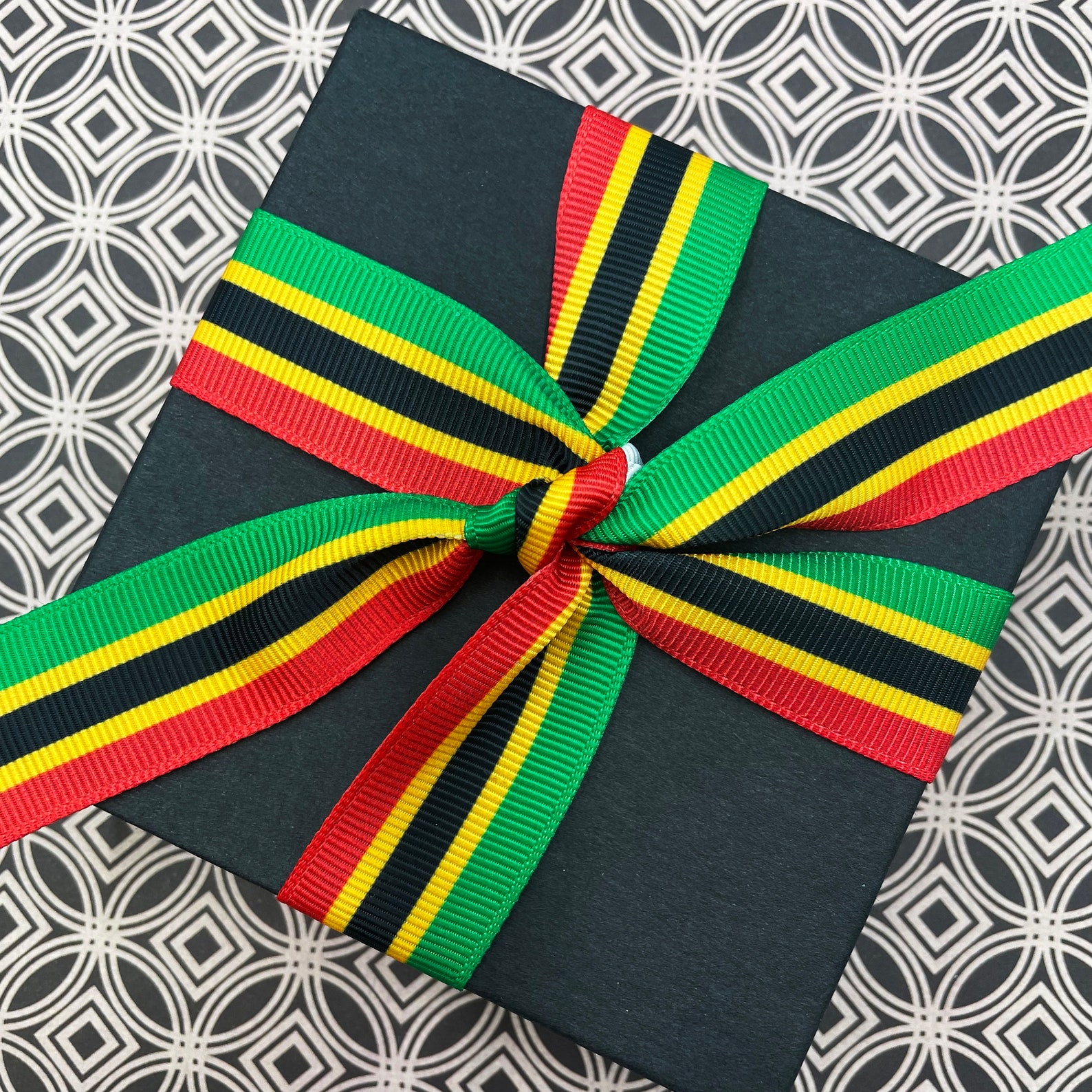 African Kente Stripe Ribbon, Black History, Juneteenth, Gift Wrap ...