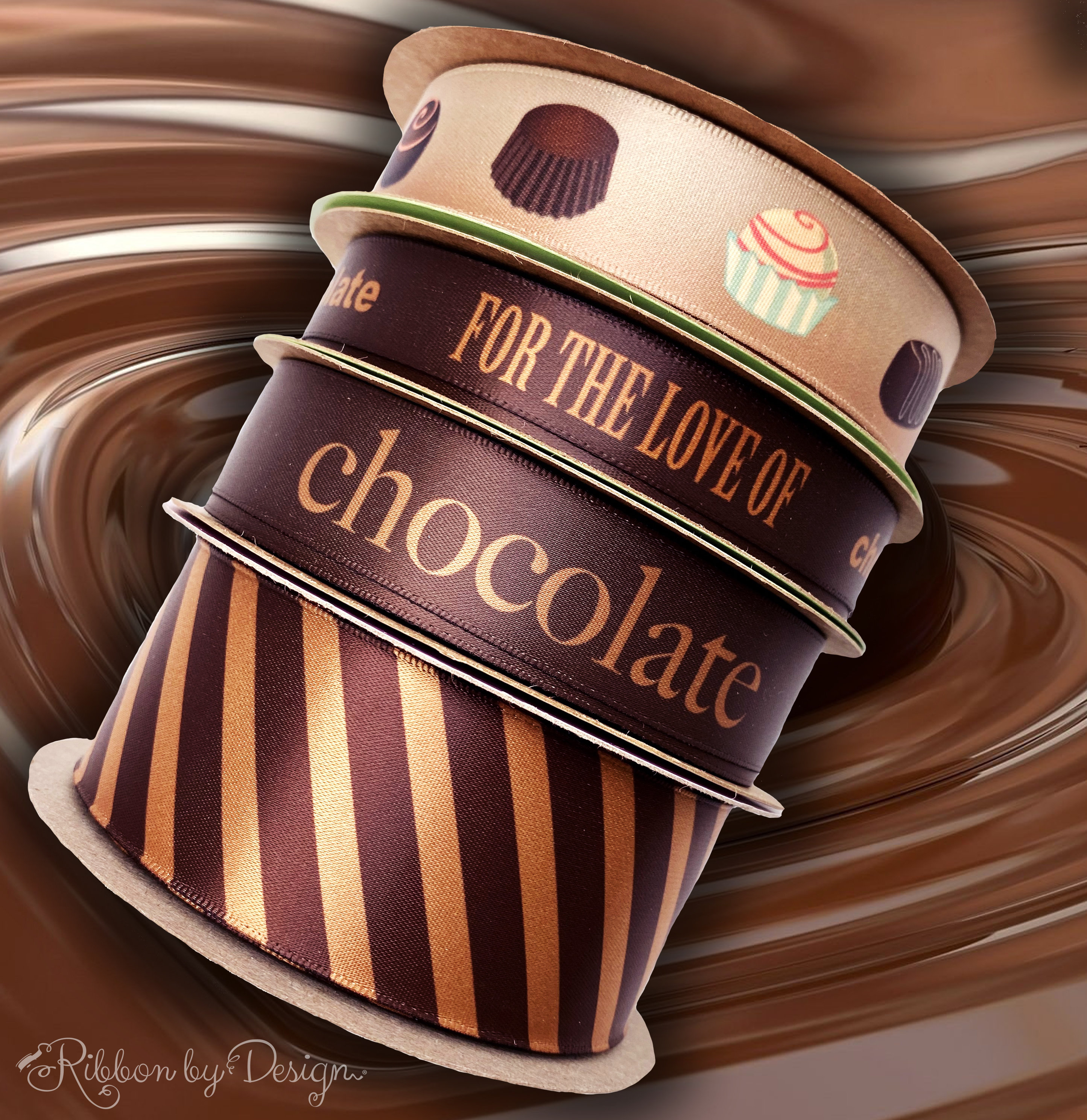 For the Love of Chocolate Ribbon Ideal for Gift Wrap Etsy