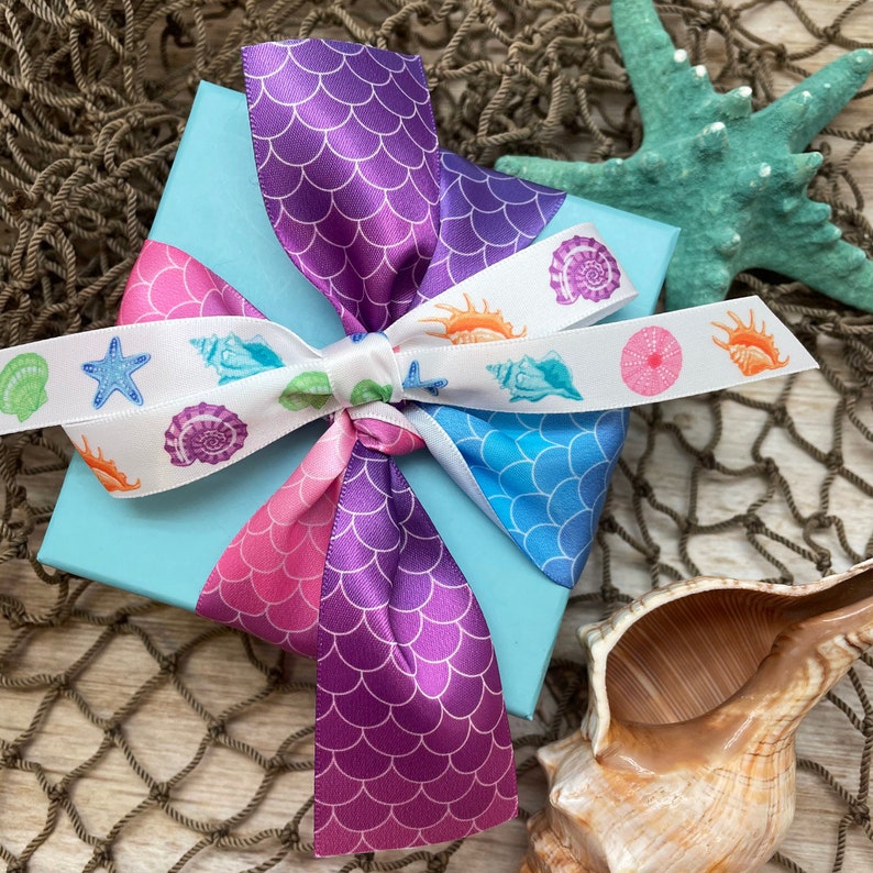 Shell Ribbons Sea Shells Ribbon for Summer Party Decor, Party Favors, Weddings, Gift ...