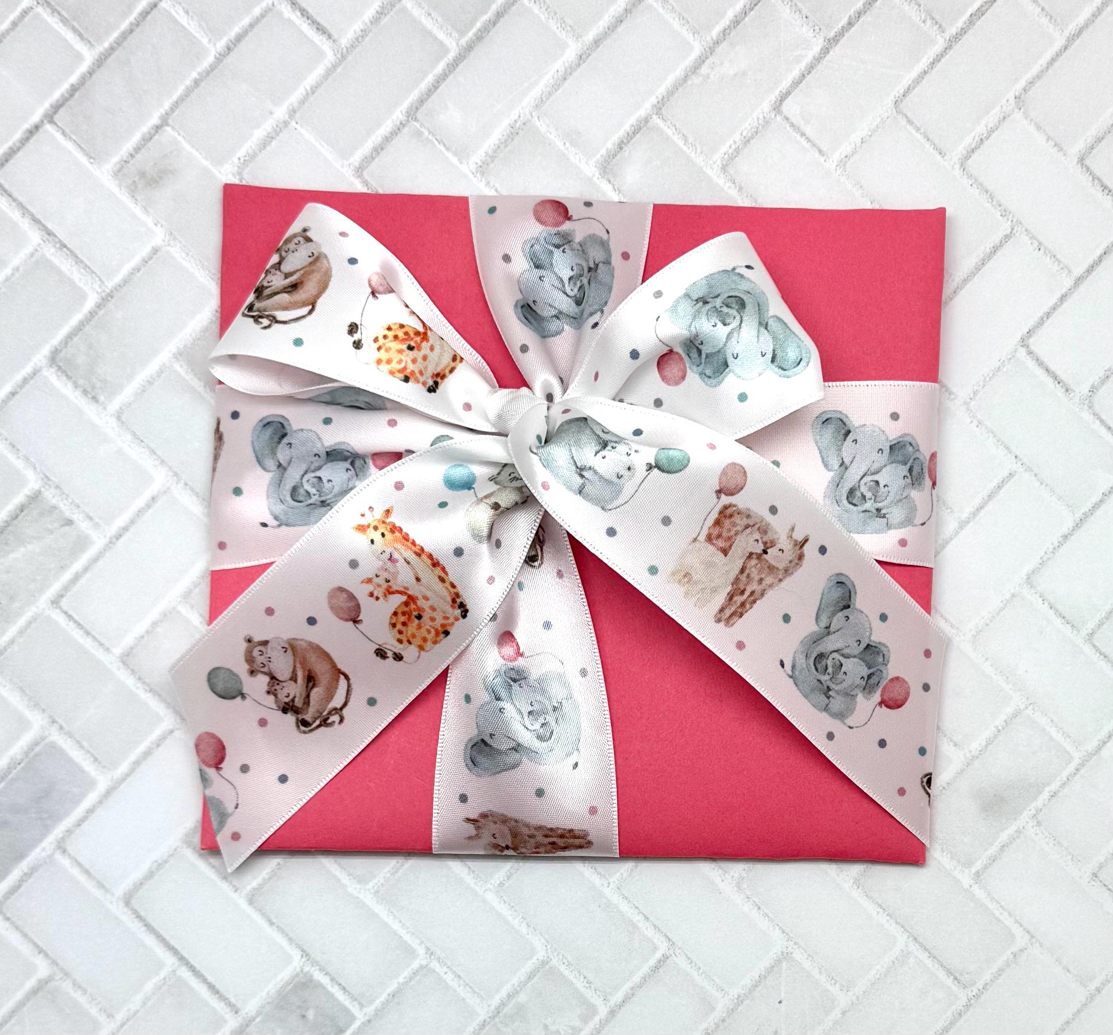Baby Animal Ribon Baby Animal Ribbon: Zoo Theme Satin Ribbon for Crafts - Etsy