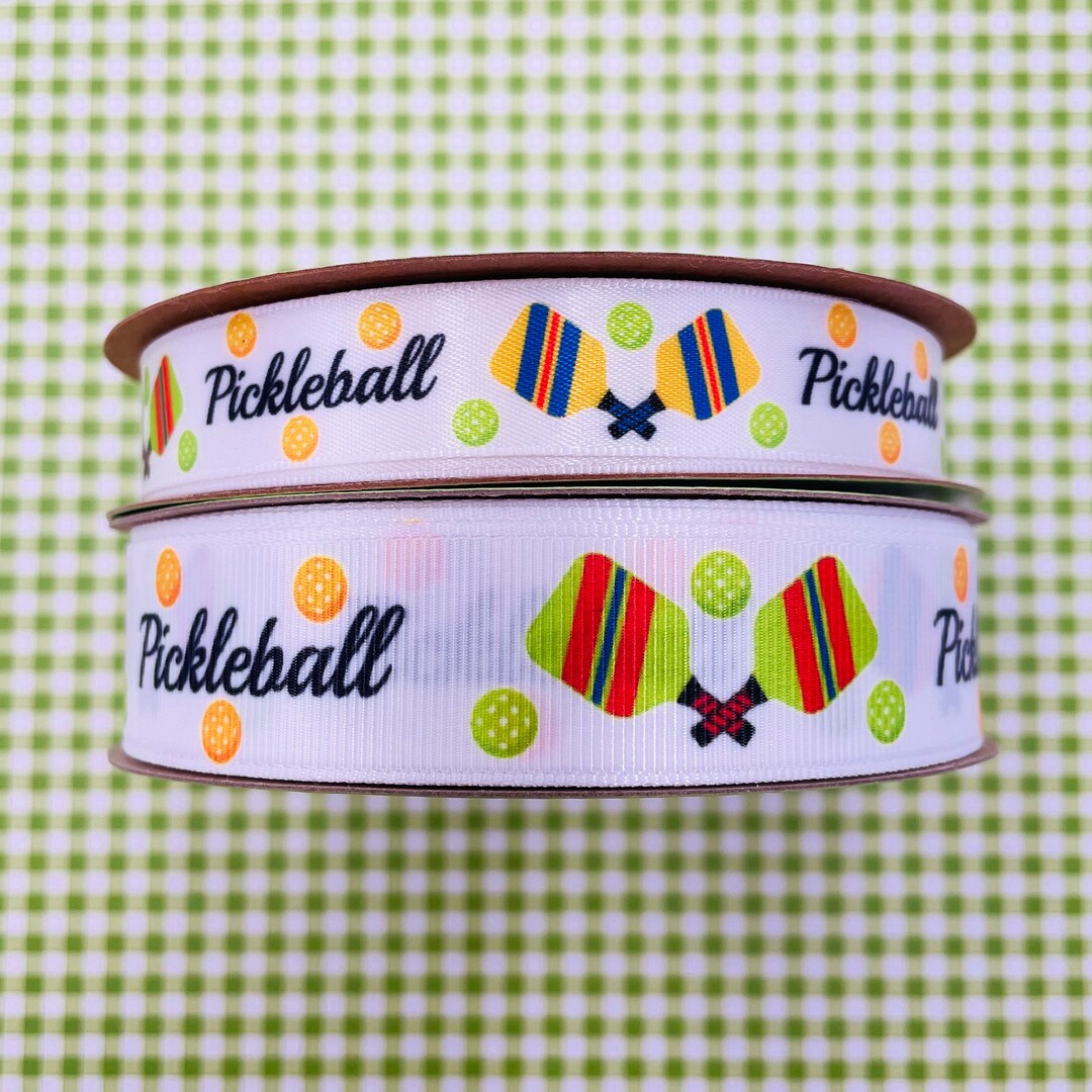 Pickleball Ribbon Fun for Sports, Gift Wrap, Gift Baskets, Party Favors