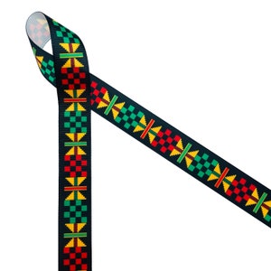 African Tribal Ribbon Kente Design for Juneteenth, Black History Month ...