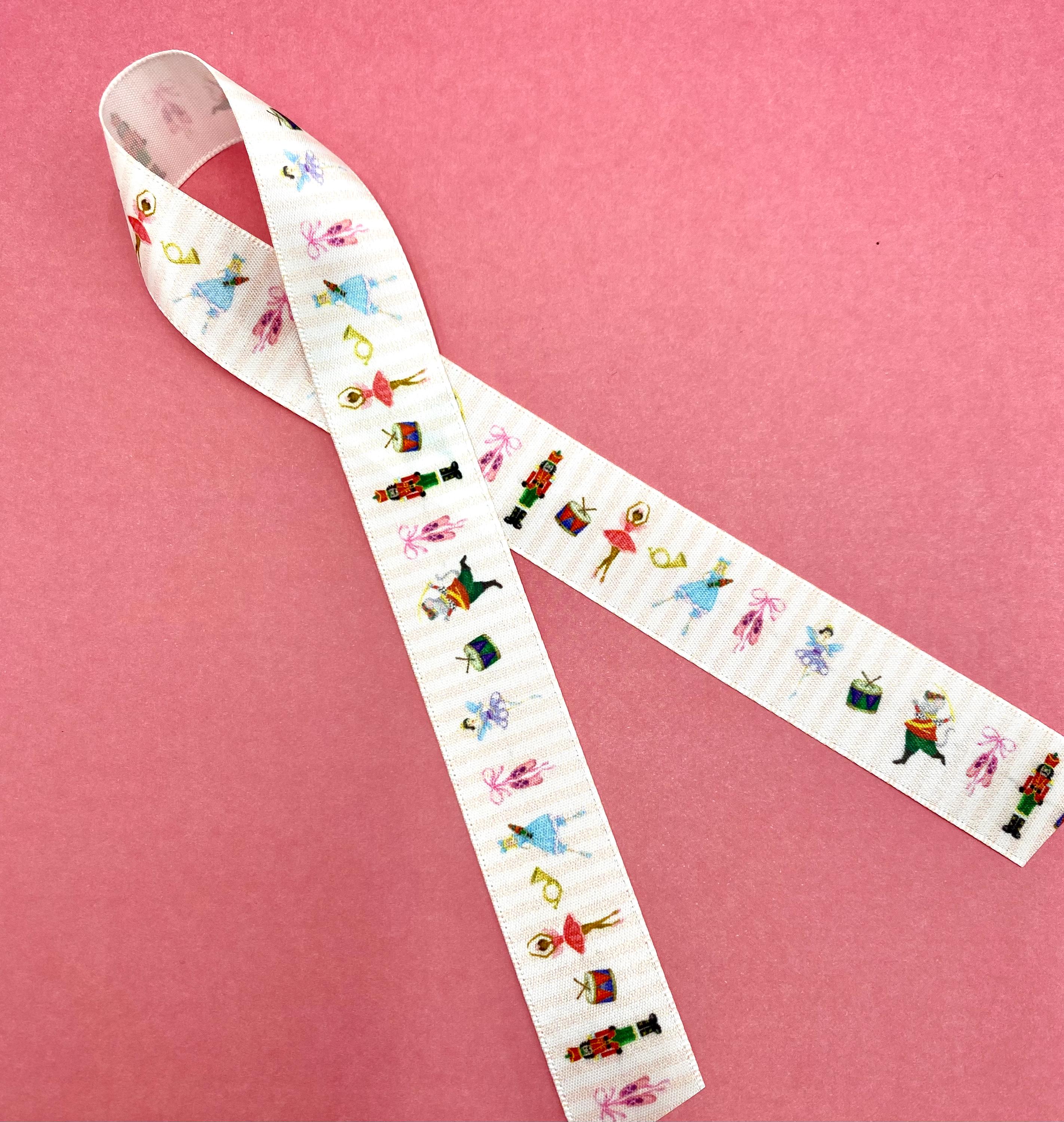 White Ballet Ribbons Nutcracker Ballet Ribbon Ideal for Holiday Gift Wrap, Gift Baskets ...