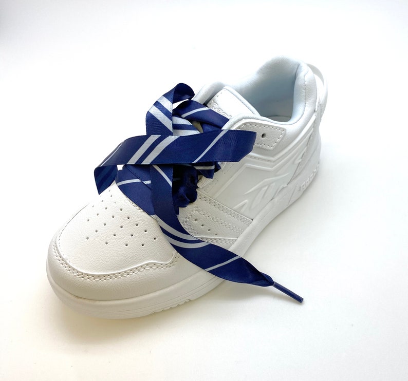 wedding sneaker junkie dance team Harry Potter in 36 and 44 lengths Satin Shoelaces Ravenclaw print ideal for hip hop cheerleading