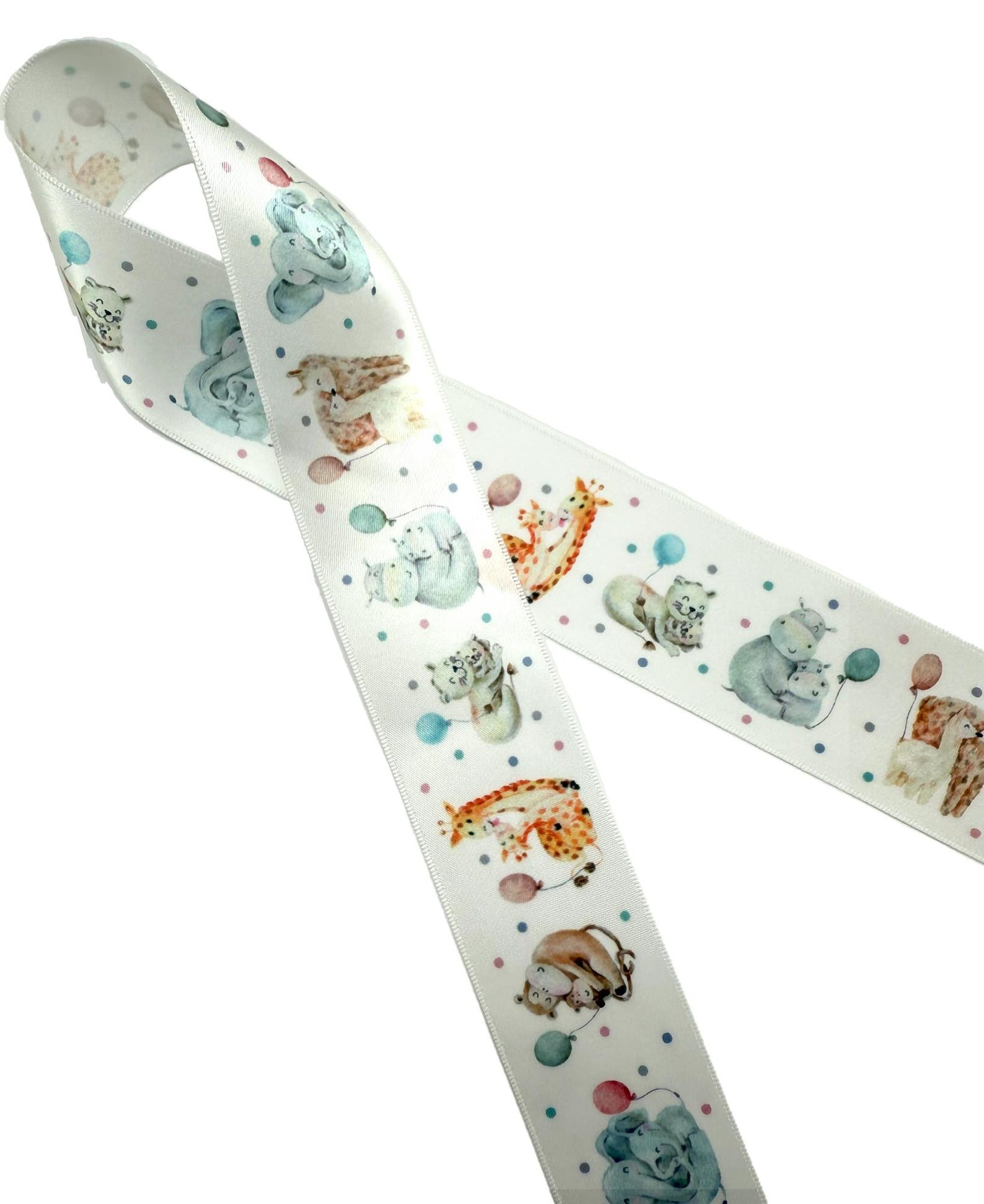 Baby Animal Ribon Baby Animal Ribbon: Zoo Theme Satin Ribbon for Crafts - Etsy