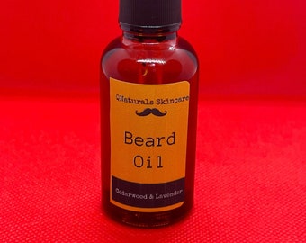 All Natural Beard Growth Oil. Grow and Thicken Facial Hair