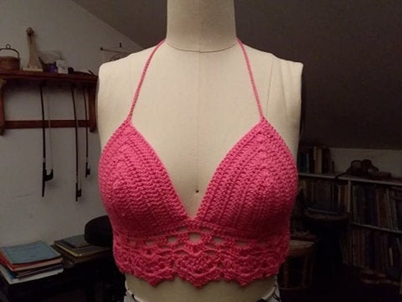 bright pink bralet