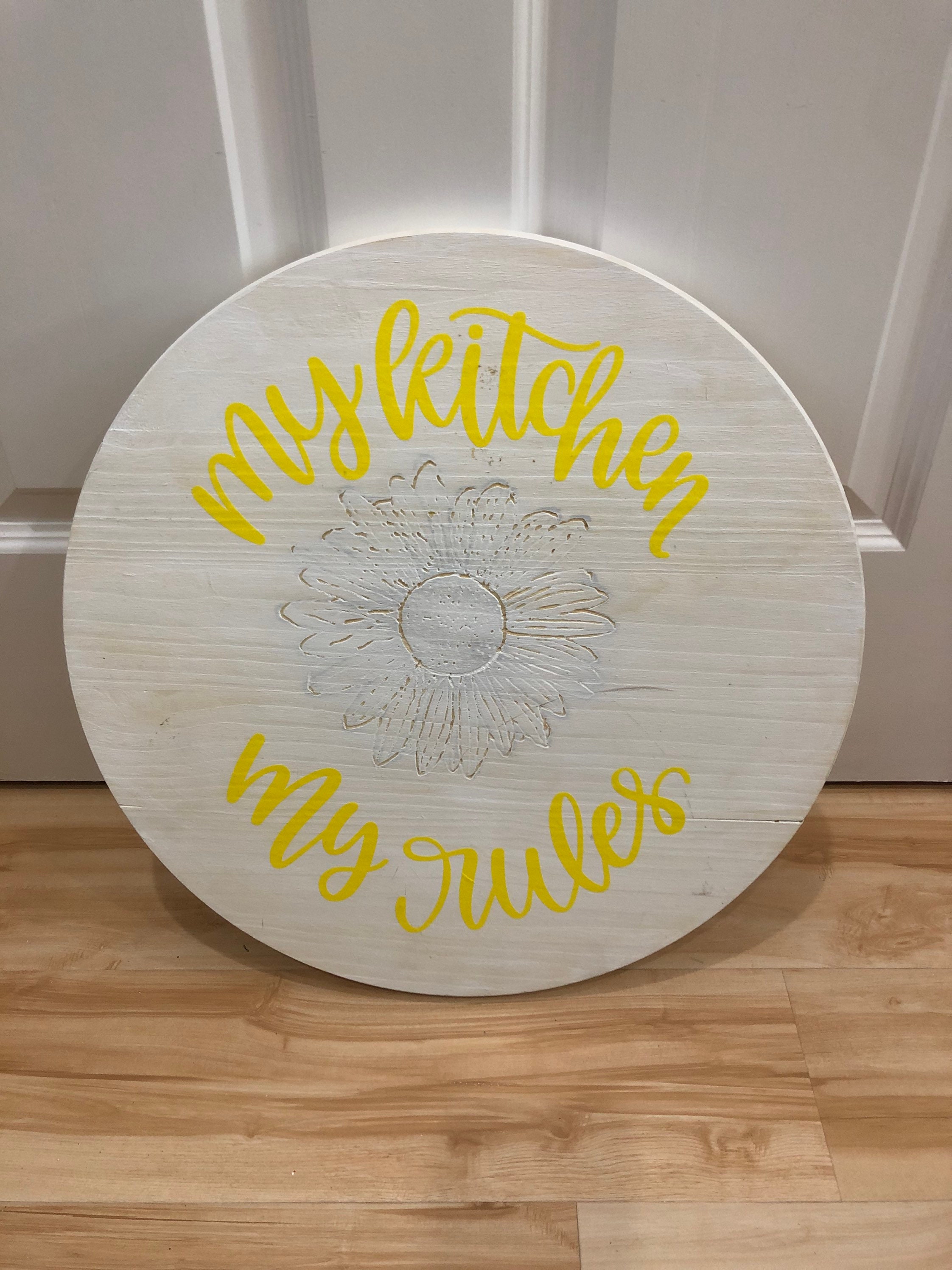 Mi cocina Mis Reglas perezosa Susan bandeja | Etsy