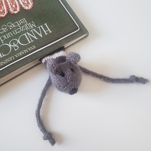 Lesezeichen "Markus Lesemaus" | handgestrickt