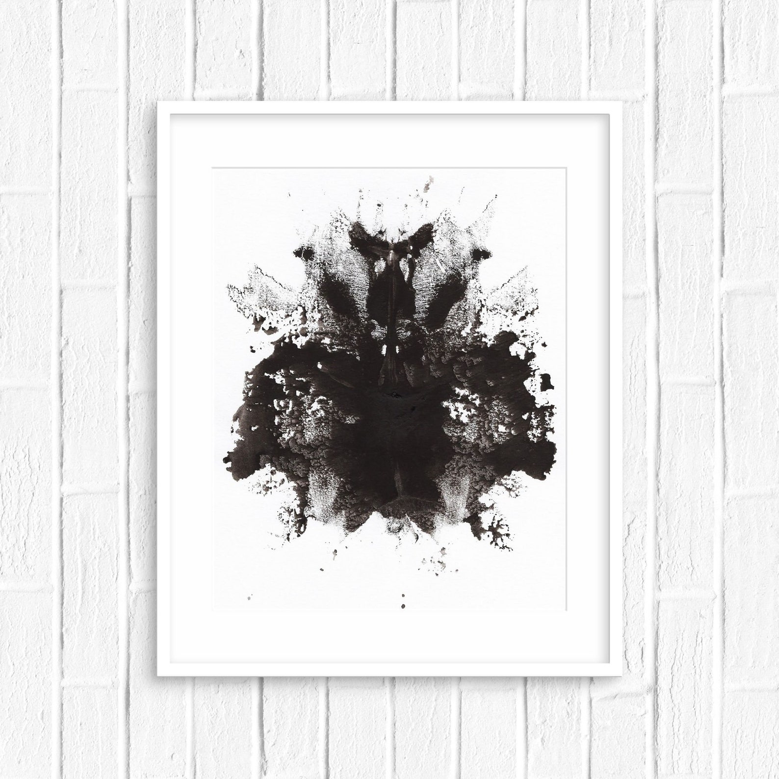 Psychology Art Ink Blots Ink Blot Art Psychology Etsy