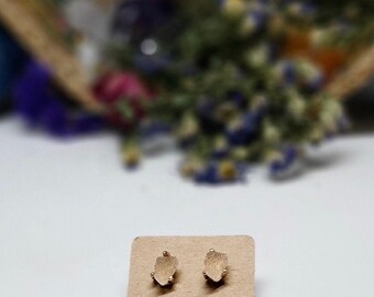 Faux stone earrings