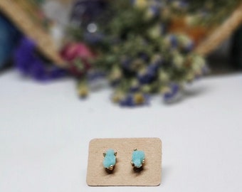 Faux stone earrings