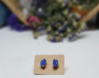 Faux stone earrings