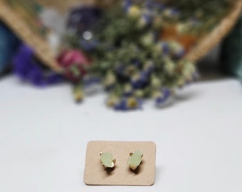 Faux stone earrings