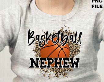 File PNG con stampa a sublimazione di "NIPOTE DI BASKET su Cheetah", design sportivo, regalo per lui, download digitale fai da te, acquista 3 e ricevi 1 gratis