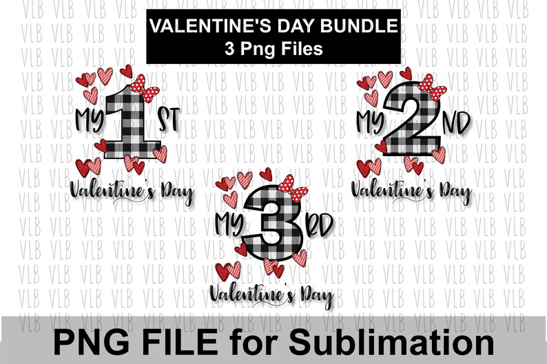 MY VALENTINE'S DAY Bundle Buffalo Plaid and Valentine Etsy