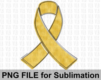 GOLD AWARENESS RIBBON Clipart - Childhood Cancer Awareness, Pediatric Cancer Awareness, Gift For Her, Digital Download, Buy 3 Get 1 Free