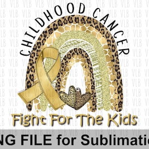 FIGHT FOR The KIDS Childhood Cancer Awareness - Gold Ribbon Fight For a Cure, Pediatric Cancer, Digital Download, Buy 3 Get 1 Free