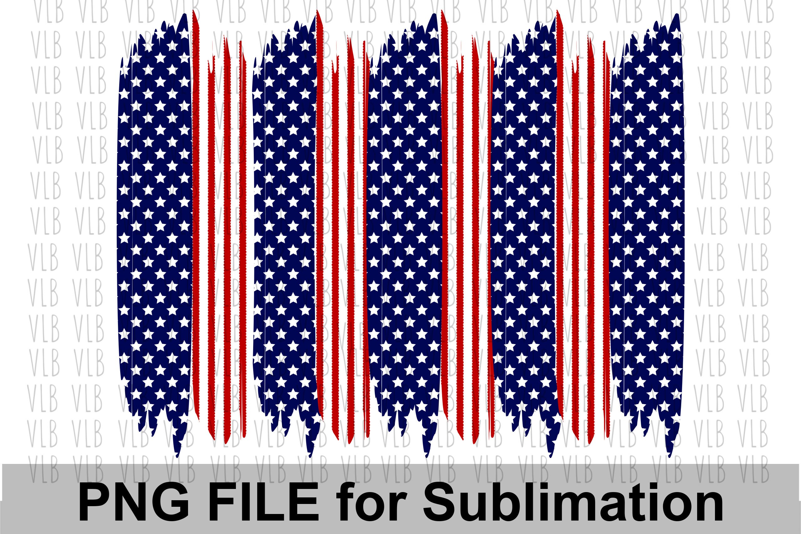 AMERICAN PATRIOTIC BRUSHSTROKES Png For Sublimation Printing, Backgro…