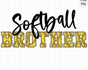 SOFTBALL BROTHER PNG – Clipart di design sportivo (Download digitale)