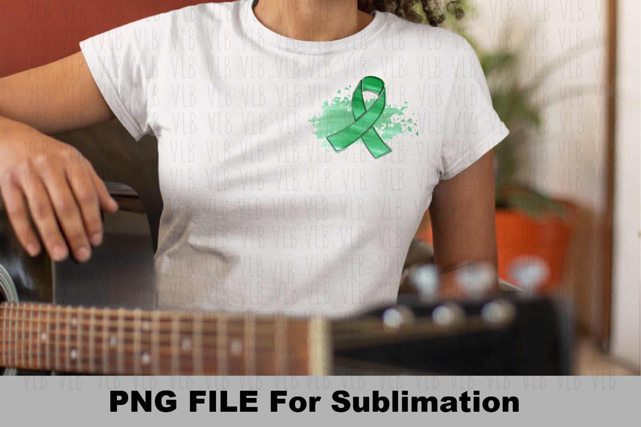 Green Awareness Ribbon Clip Art