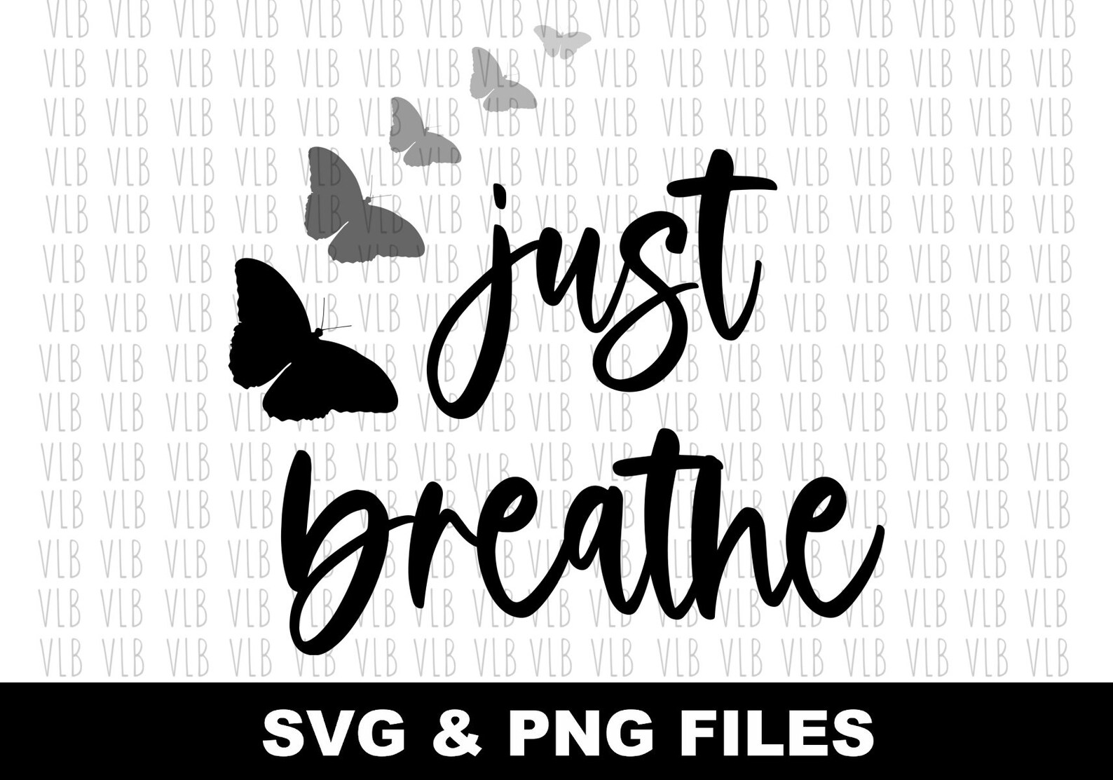 JUST BREATHE SVG Cricut and Silhouette Designer Print or - Etsy