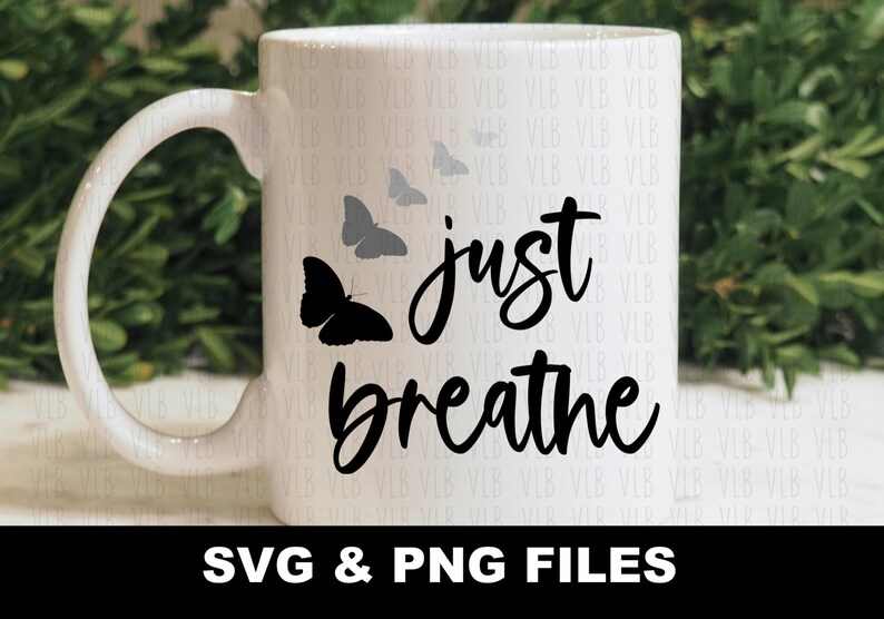JUST BREATHE SVG Cricut and Silhouette Designer Print or - Etsy