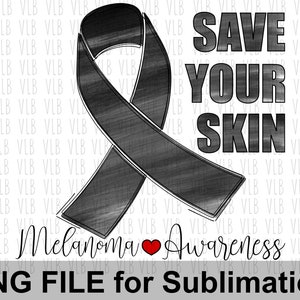 Cinta de concientización sobre el melanoma (archivo PNG) - Protege tu piel, cáncer de piel, cinta negra de apoyo (PNG), descarga digital, compra 3 y llévate 1 gratis