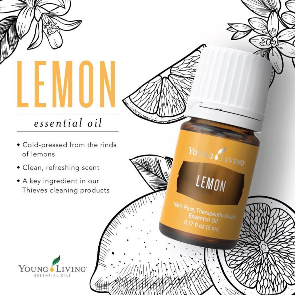 Young Living Lemon Oil, Young Living Essential Oils, 15ml Oil Bottle