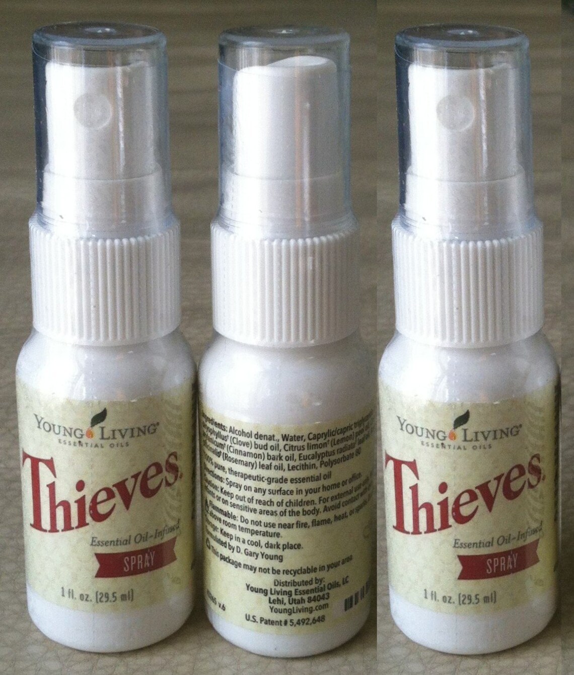 Thieves Spray, Young Living Essential Oils, Therapeutic Grade, 1 Fl. Oz