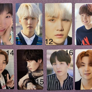 Official BTS Suga Min Yoongi Photocards