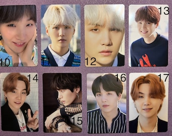 BTS OFFICIAL DICON Suga/yoongi Photo-cards (sold Individually) - Etsy