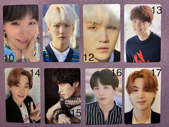 Official BTS Suga Min Yoongi Photocards - Etsy
